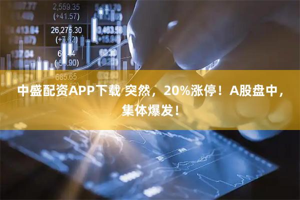 中盛配資APP下載 突然，20%漲停！A股盤中，集體爆發(fā)！